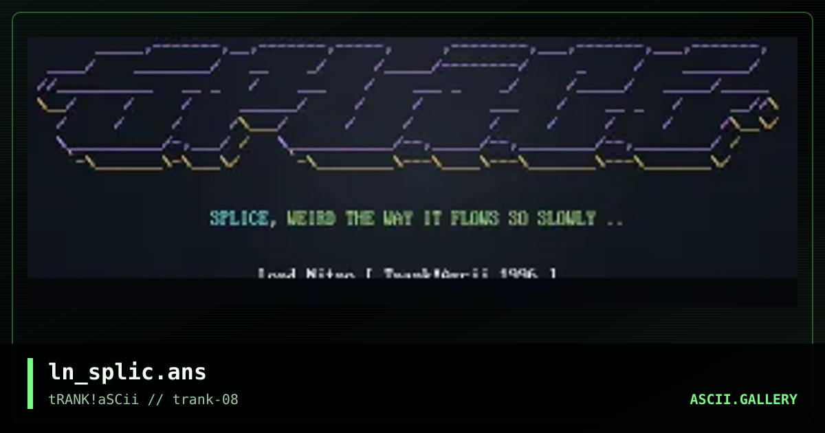 Splice, by lord nitro, 1996