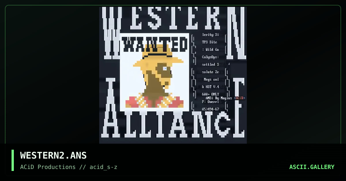 WESTERN2.ANS, by magius, 1990