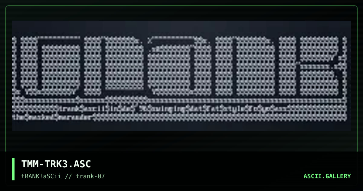 trank logo #2, by tmm, 1996