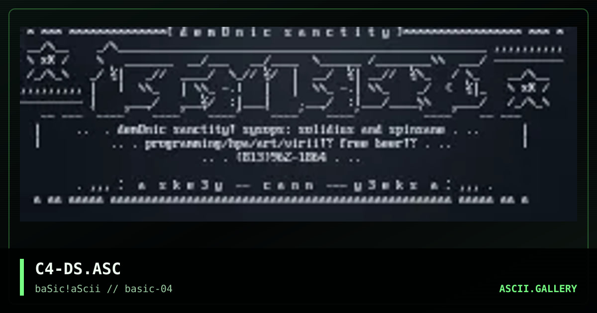 demonic sanctity, by cannibal, 1996