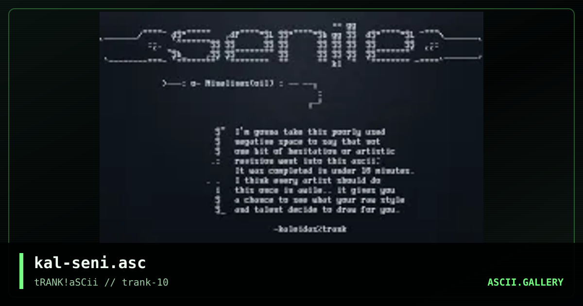 senile, by kaleidas, 1996