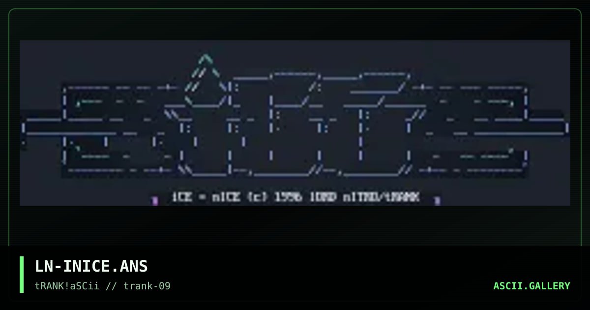 LN-INICE.ANS, by lord nitro, 1996