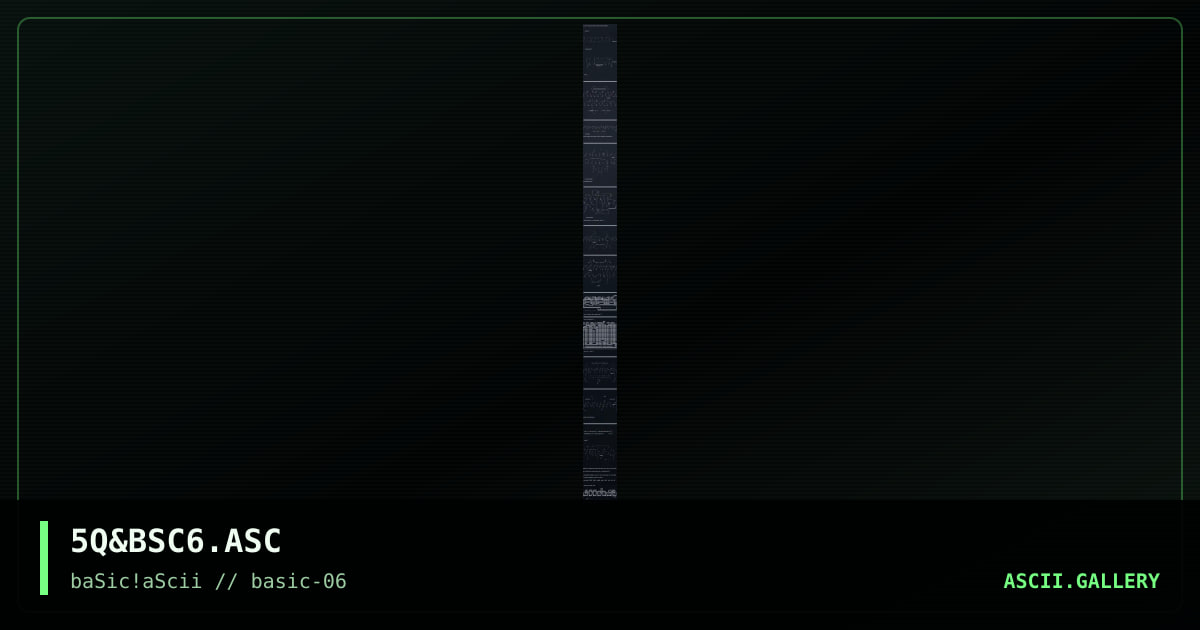basic#6 cluster, by squish, 1997