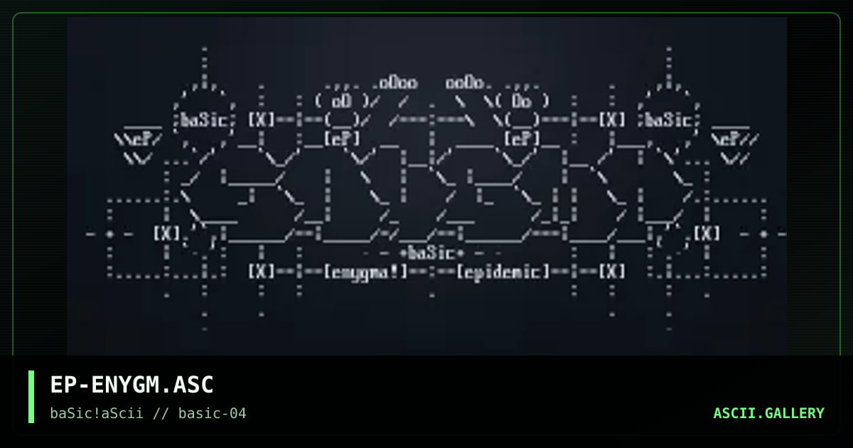EP-ENYGM.ASC, by epidemic, 1996