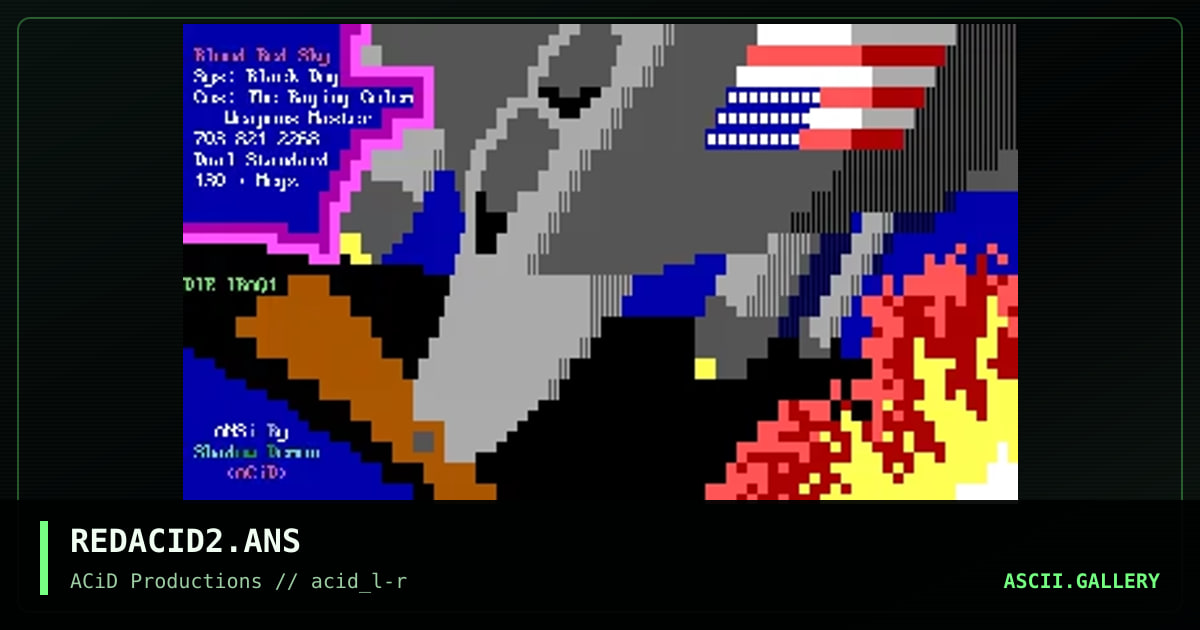 REDACID2.ANS, by shadow demon, 1990