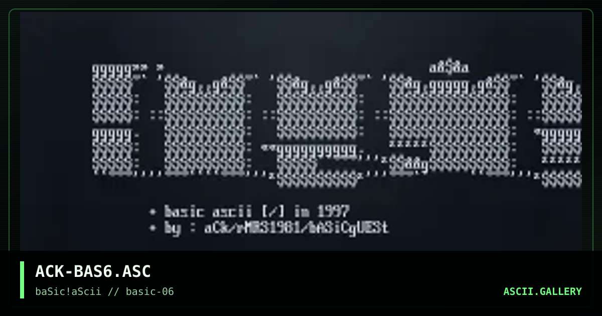 ACK-BAS6.ASC, by ack, 1997
