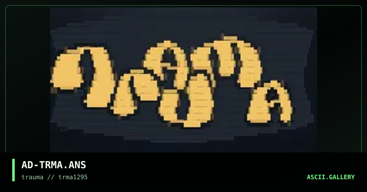 Trauma Promotional, by armageddon donut, 1995