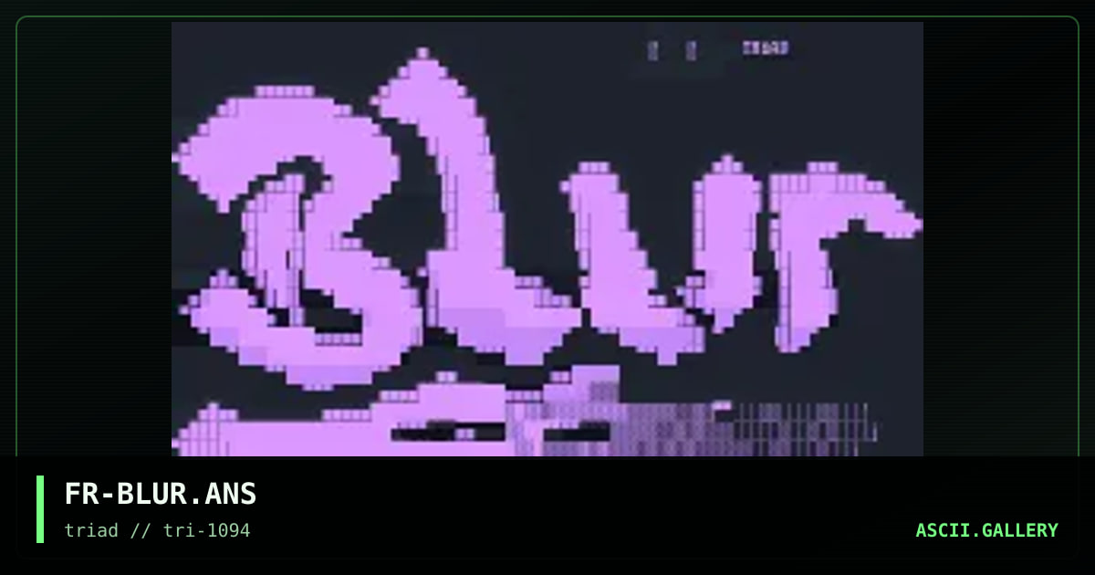 FR-BLUR.ANS, by untagged, 1994