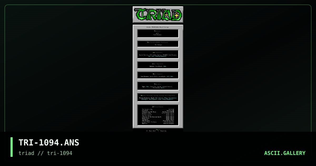 TRI-1094.ANS, by untagged, 1994