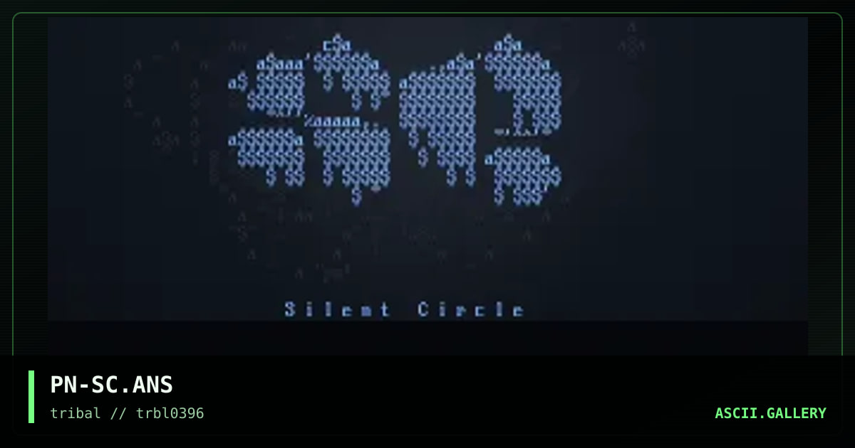 Silent Circle, by penn, 1996