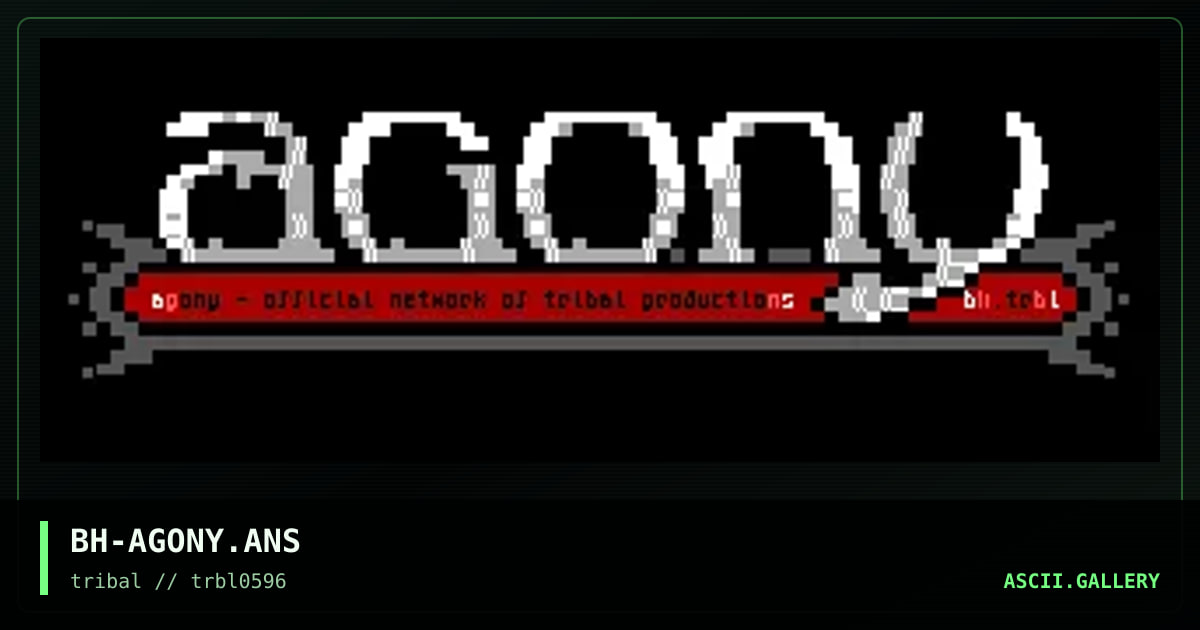 agony net logo numbha 1, by blackehawke, 1996