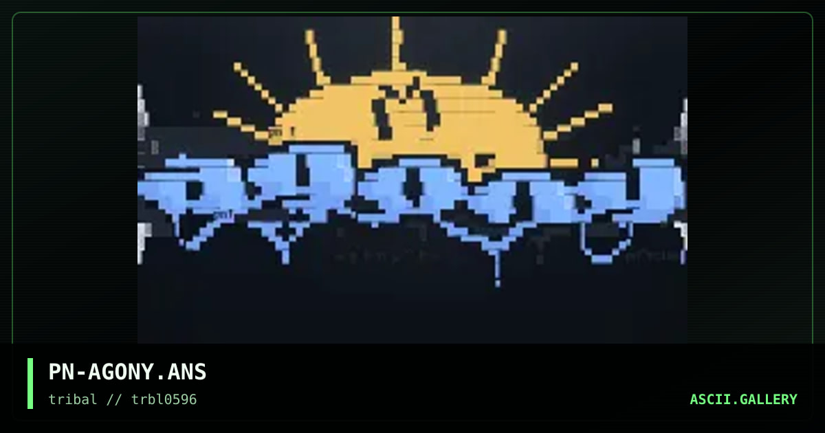 agony net logo!, by penn, 1996