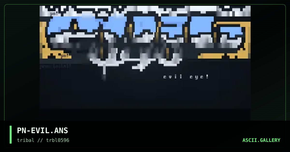 evil eye loOoogo!, by penn, 1996