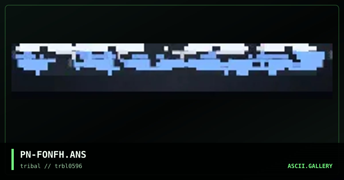 f0n's file header, by penn, 1996