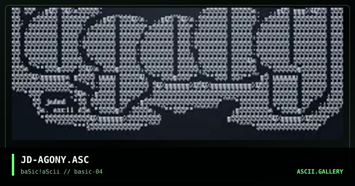 agOny!$@*&!, by jaded, 1996
