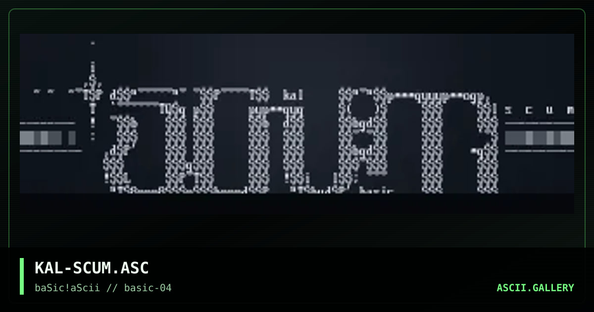 scum, by kaleidas, 1996