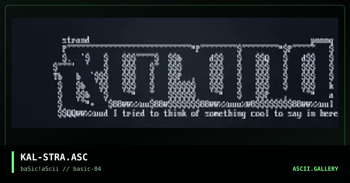 KAL-STRA.ASC, by kaleidas, 1996
