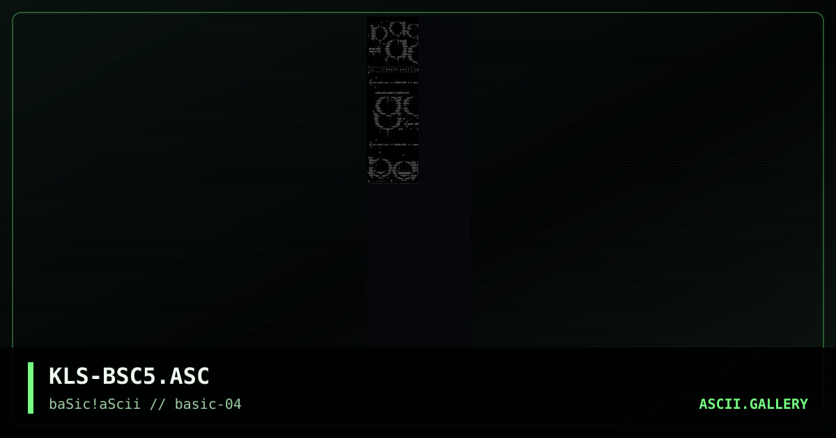 KLS-BSC5.ASC, by kolorless, 1996