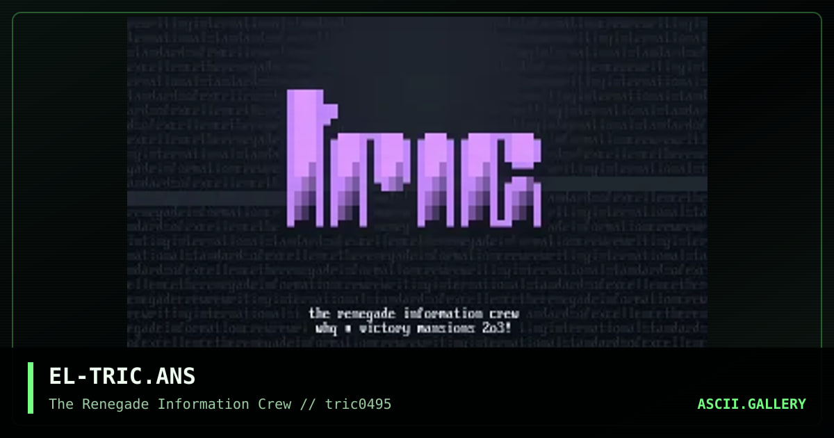 EL-TRIC.ANS, by untagged, 1995