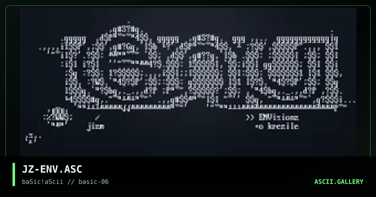 JZ-ENV.ASC, by jizm, 1997