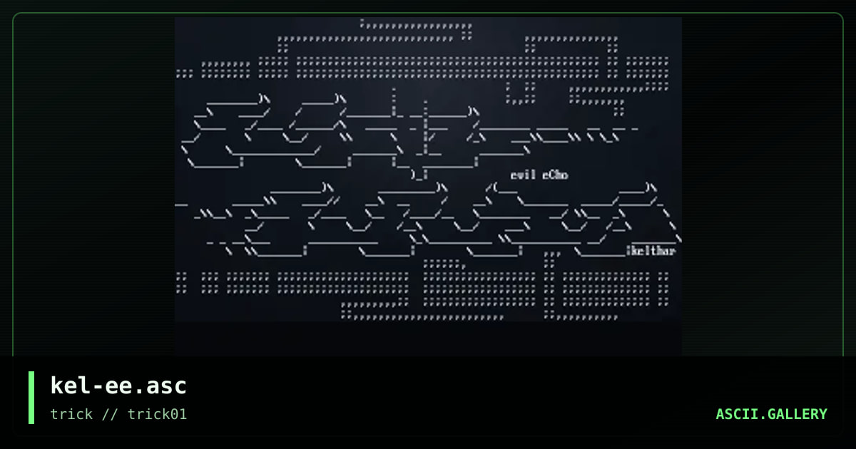 evil echo, by kelthar, 1998