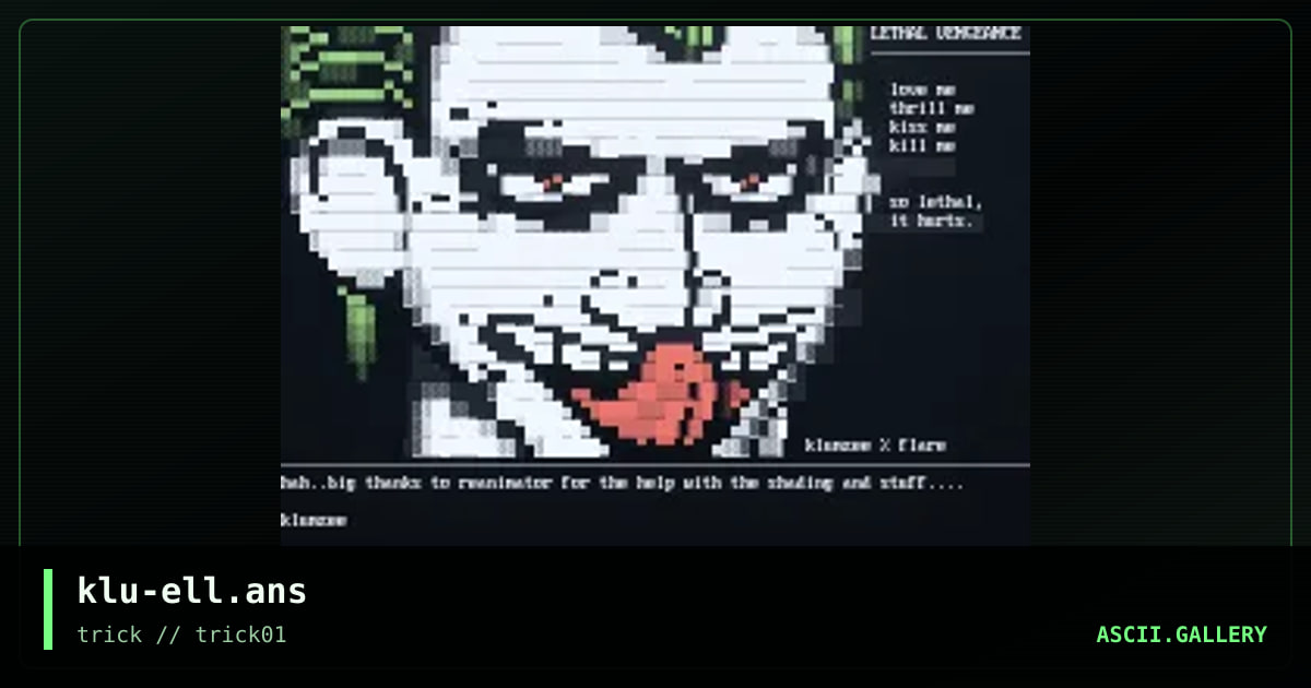klu-ell.ans, by klumzee, 1998