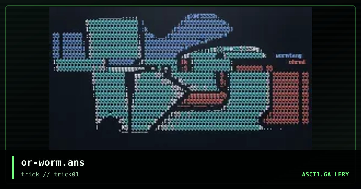 or-worm.ans, by ohred, 1998