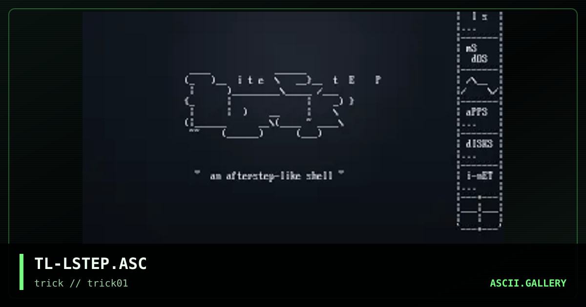 TL-LSTEP.ASC, by tribal, 1998