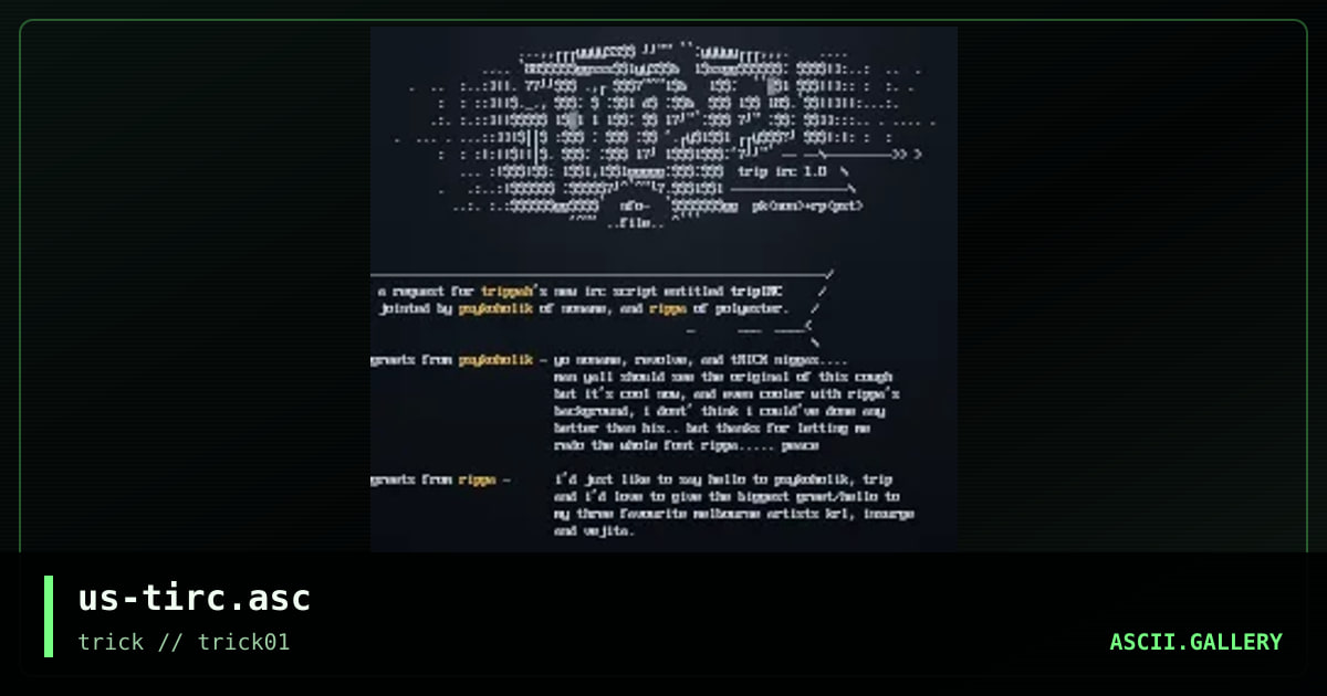 a multiplicationed ascii, by psykoholic, rippa, 1998