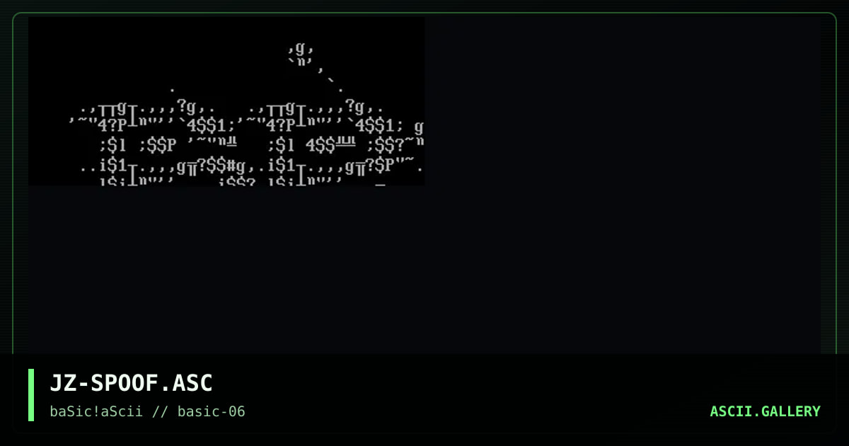JZ-SPOOF.ASC, by jizm, 1997