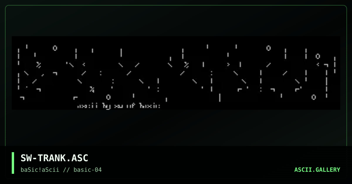 SW-TRANK.ASC, by slick willard, 1996