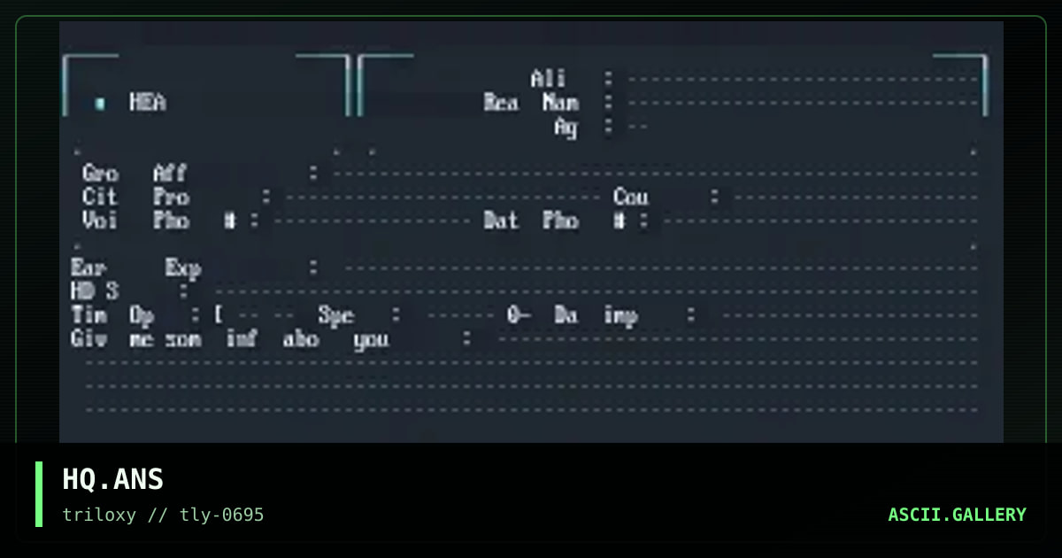 HQ.ANS, by triloxy, 1995