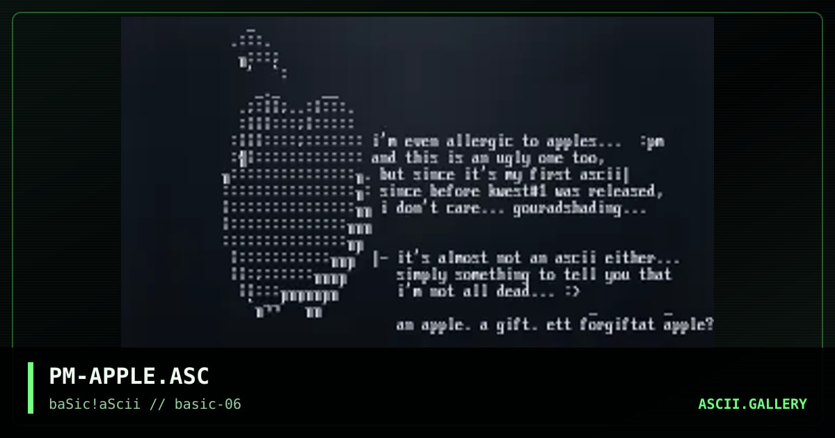PM-APPLE.ASC, by polymorph, 1997