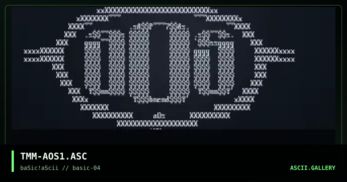 aOs, by tmm, 1996