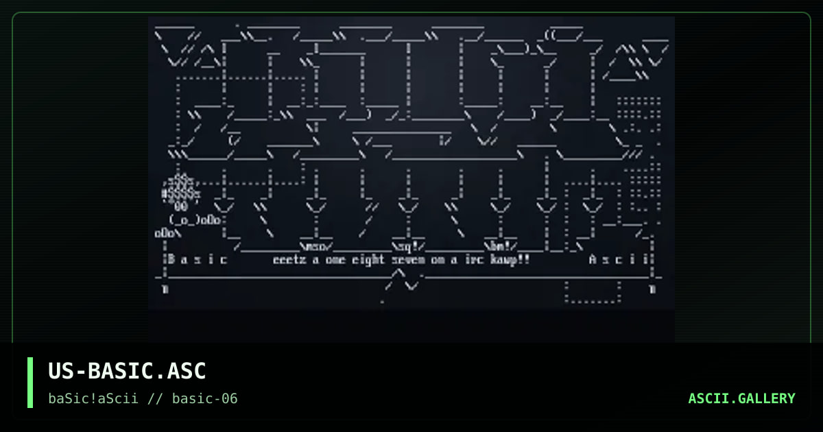 bASiC!aSCii joint, by blindman, squish, mso, 1997