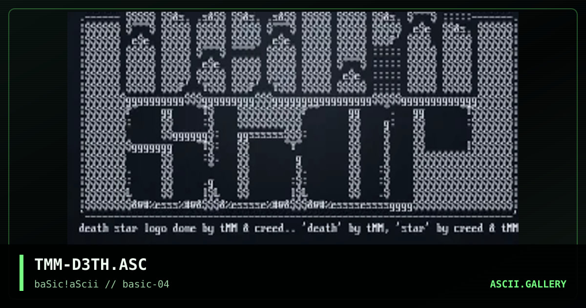 TMM-D3TH.ASC, by tmm, 1996