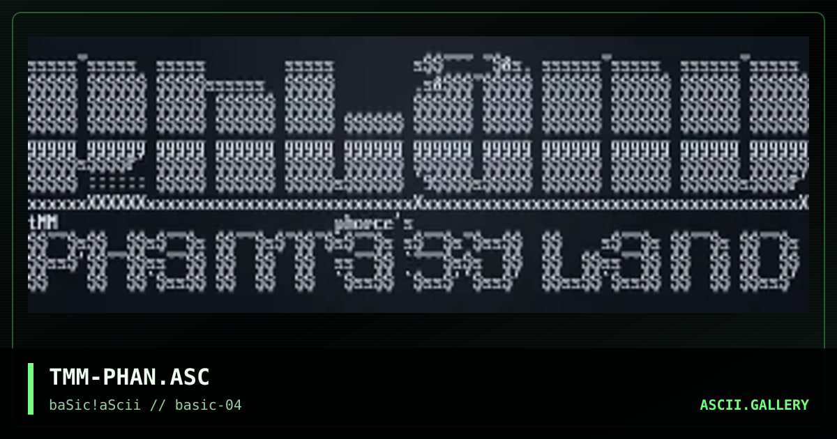 TMM-PHAN.ASC, by tmm, 1996