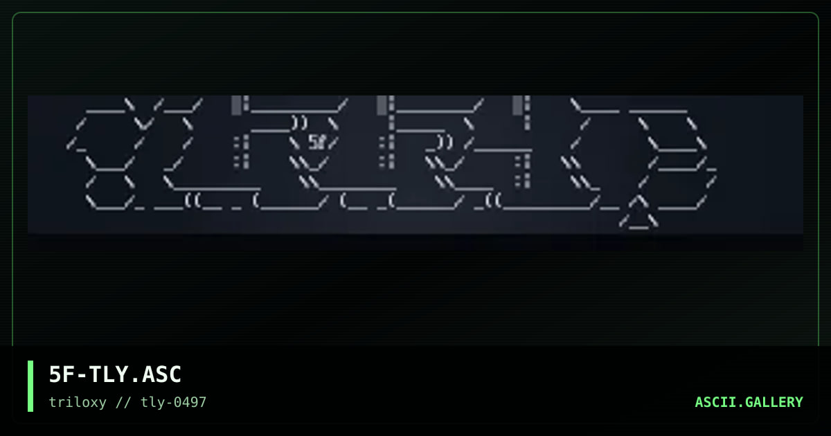 triloxy, by speed freak, 1997
