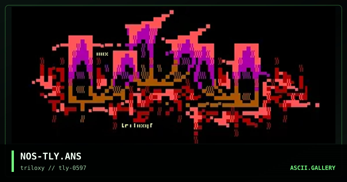 triloxy logo, by nostalgic, 1997