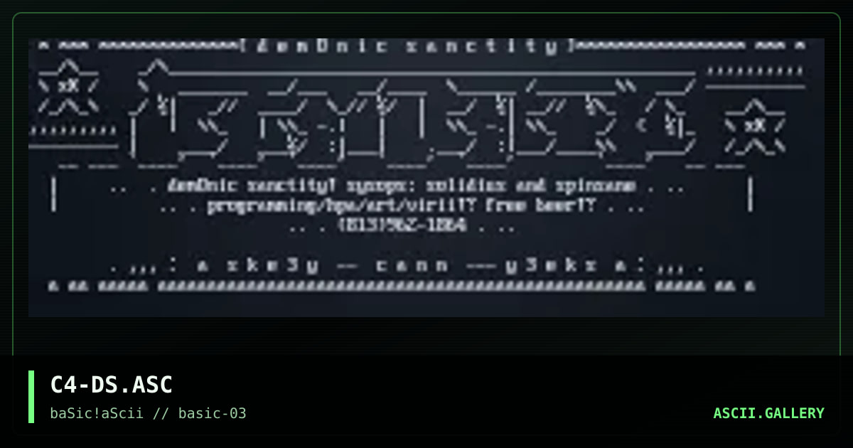 demonic sanctity, by cannibal, 1996