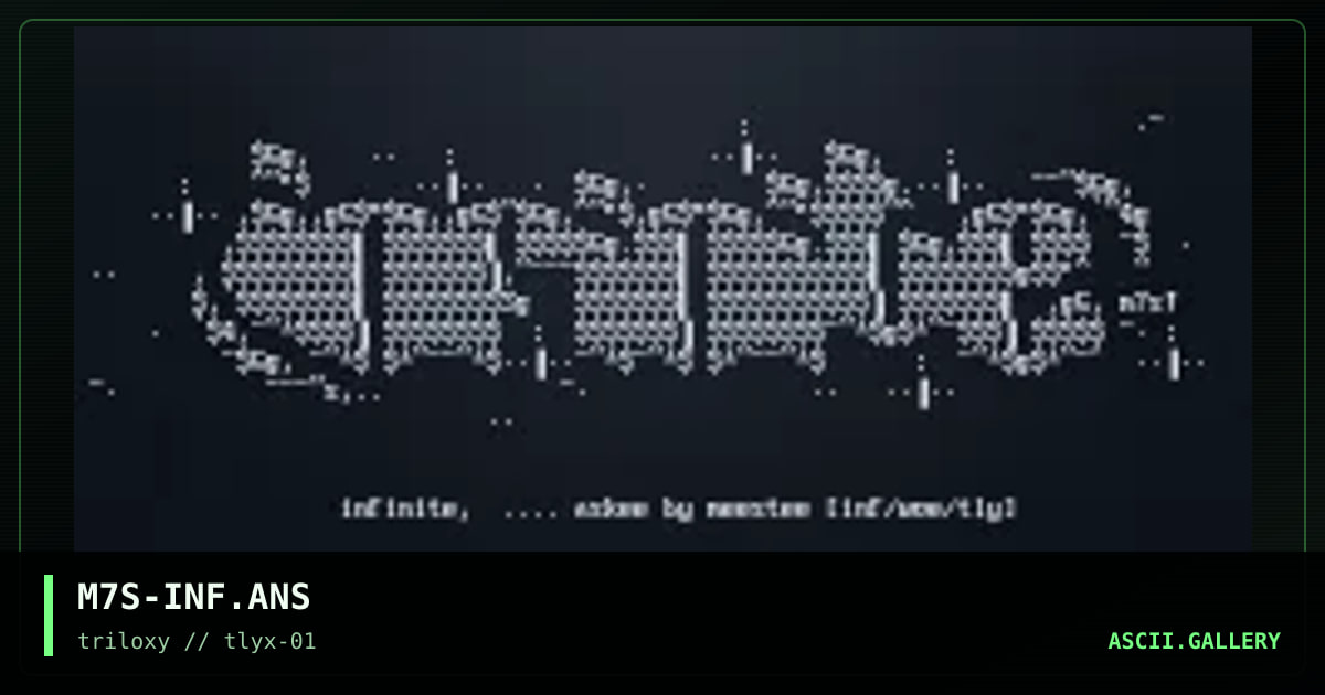 αinfiniteα, by misty, 1997