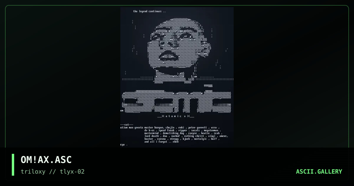 OM!AX.ASC, by otium man, 1998