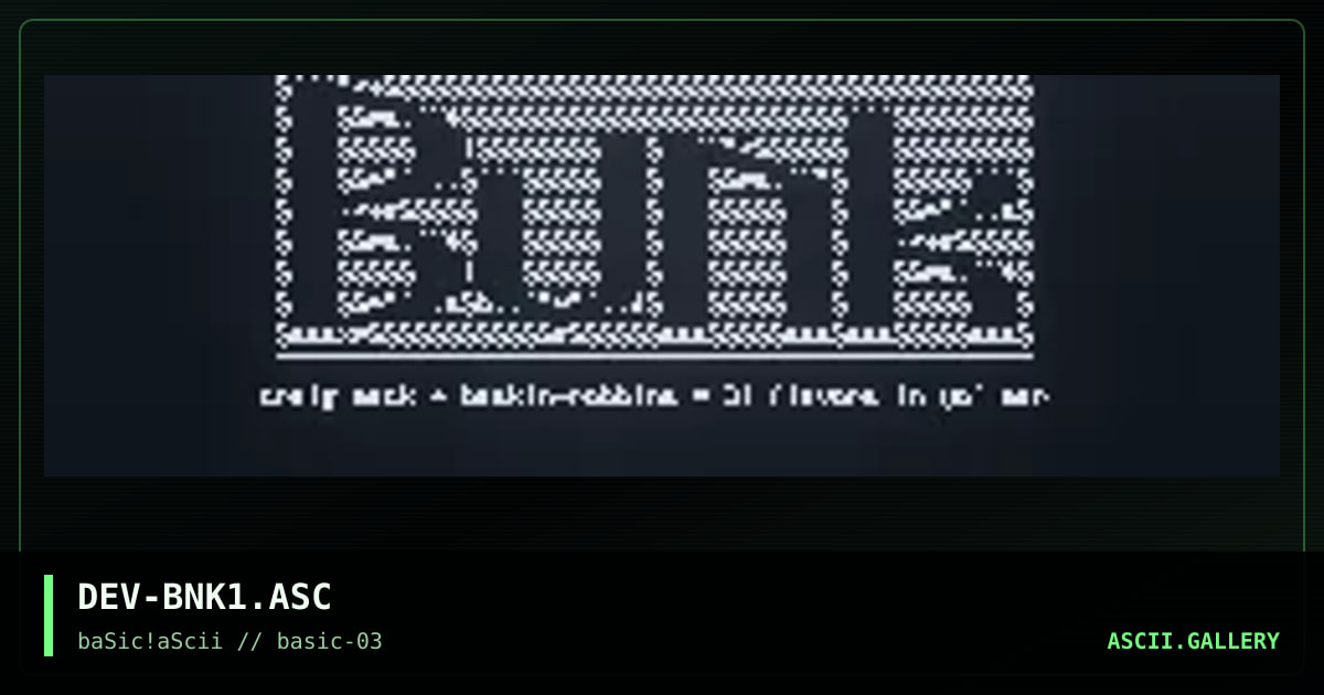 DEV-BNK1.ASC, by devil messiah, 1996