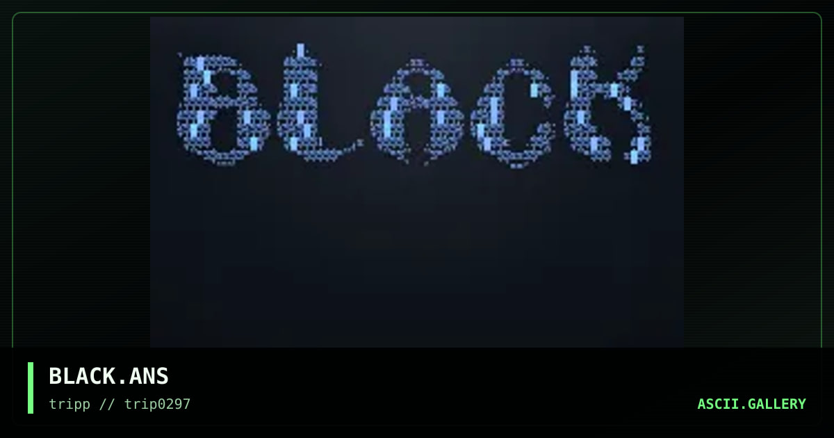 BLack!??!?!?!, by untagged, 1997
