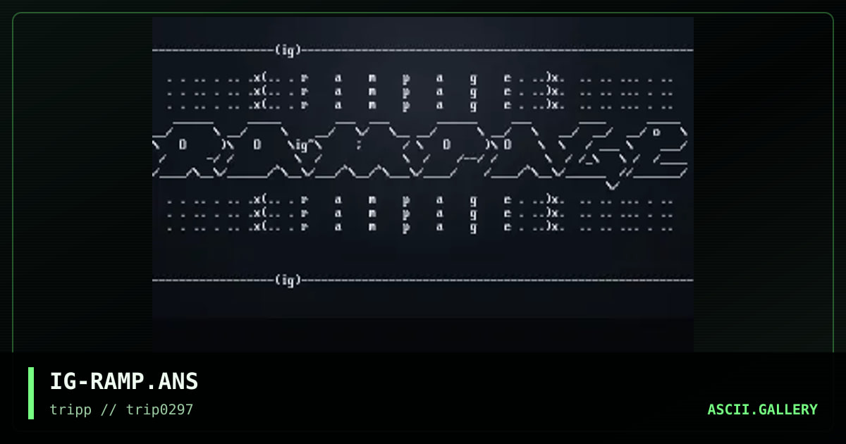 Rampage Ascii, by indo g, 1997