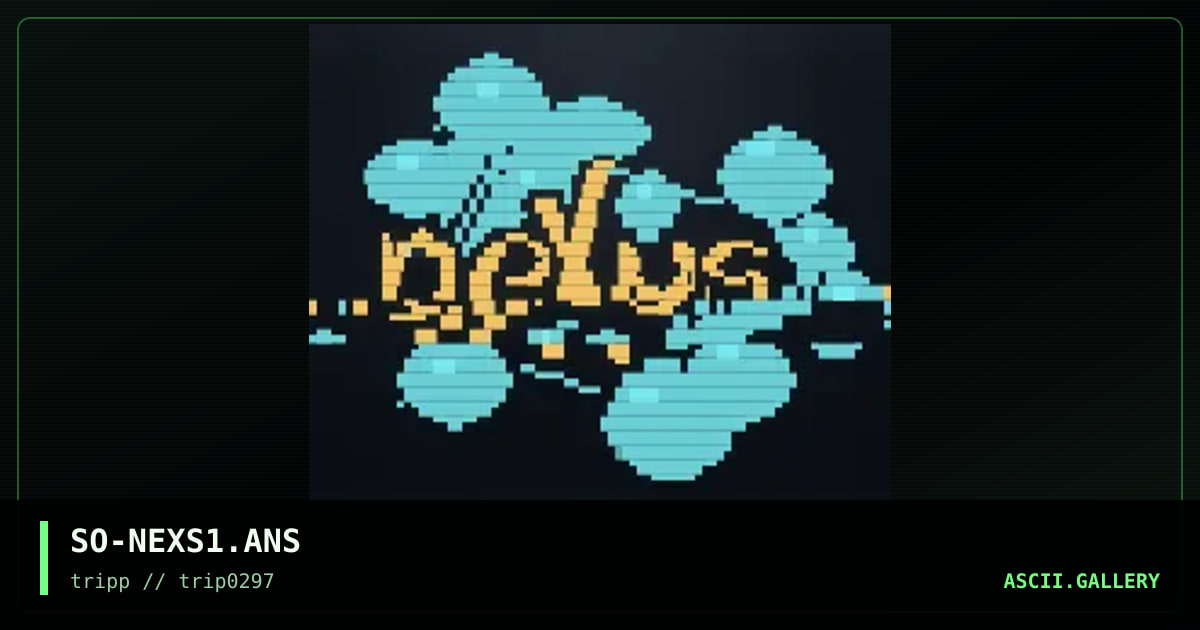 Nexus schtuff, by soopaphunky, 1997
