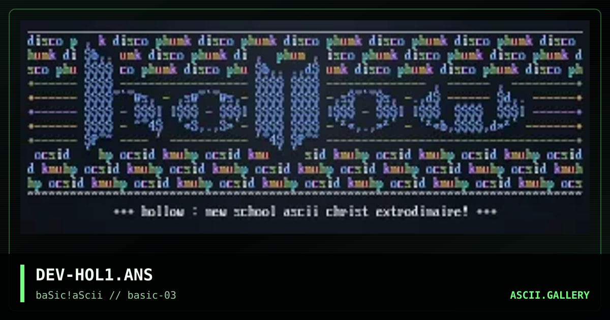 DEV-HOL1.ANS, by devil messiah, 1996