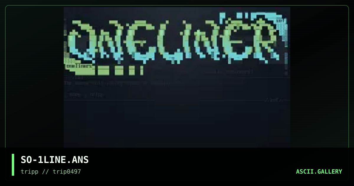 Onliner for SOS, by soopaphunky, 1997