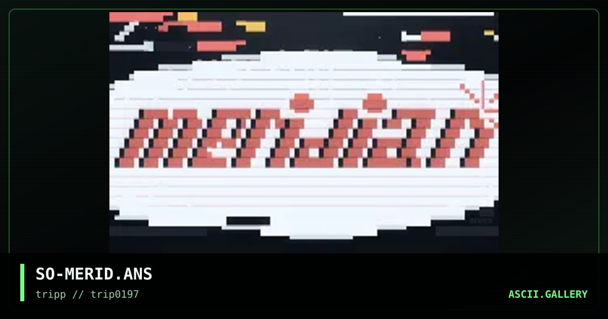 Meridian, by soopaphunky, 1997