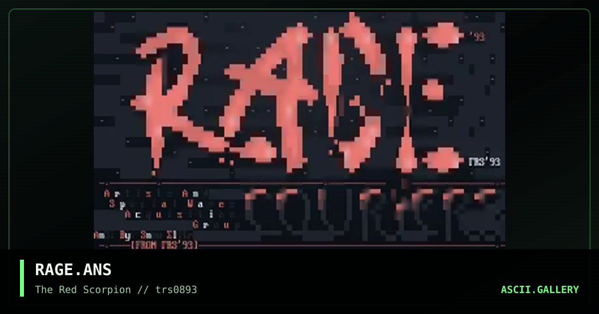 RAGE.ANS, by snow elite, 1993